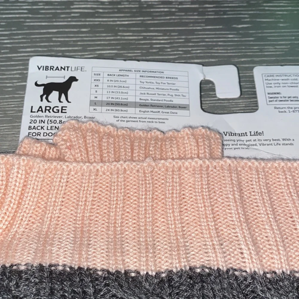 Vibrant dog sweater